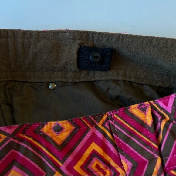 ❤️ Obermeyer fun geometric prints Snow Ski Pants Size 16  N8 - Picture 11 of 13